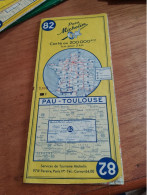 155 // CARTE MICHELIN / PAU - TOULOUSE / 1959 - Strassenkarten