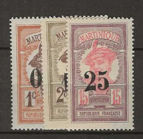 1920 MNH Martinique Yvert 83-85 Postfris** - Neufs