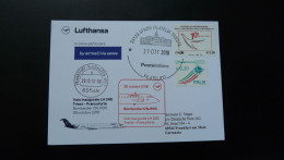 Premier Vol First Flight Trieste Frankfurt Bombardier CRJ900 Lufthansa 2018 - 2011-20: Poststempel