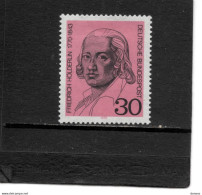 RFA 1970 Hölderlin Poète Yvert 481 NEUF** MNH - Unused Stamps