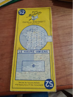 155 // CARTE MICHELIN / LE HAVRE - AMIENS / 1956 - Cartes Routières