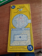 155 // CARTE MICHELIN / BOULOGNE - LILLE / 1958 - Roadmaps