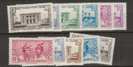 1939 MNH Martinique Yvert 175-85 Postfris** - Unused Stamps