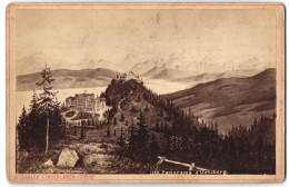 Fotografie A. Gabler, Interlaken, Ansicht Zürich, Panorama Vom Uetliberg Mit Hotel, Nach Einem Gemälde  - Orte