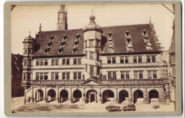 Fotografie K. Herbert, Rothenburg O. T., Ansicht Rothenburg O. T., Blick Auf Das Rathaus Mit Marktstand  - Lieux