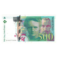 France, 500 Francs, Pierre Et Marie Curie, 1994, K002773890, TTB, Fayette:76.01 - 500 F 1994-2000 ''Pierre En Marie Curie''