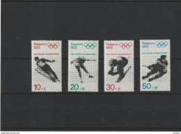 RFA 1971 JEUX OLYMPIQUES DE SAPPORO Yvert 544-547, Michel 680-683 NEUF** MNH Cote Yv: 4,50 Euros - Nuevos