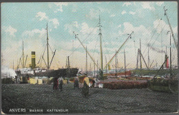 CPA CARTE POSTALE BELGIQUE ANVERS BASSIN  KATENDIJK PUBLICITE CHOCOLAT MARTOUGIN - Autres & Non Classés