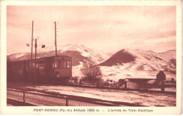 FR66 FONT ROMEU - Chauvin - Arrivée Du Train électrique - Train Jaune - Belle - Autres & Non Classés