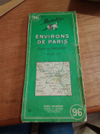 155 // CARTE MICHELIN /  ENVIRONS DE PARIS / 1965 - Cartes Routières