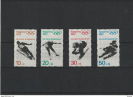 RFA 1971 JEUX OLYMPIQUES DE SAPPORO Yvert 544A-547A NEUF** MNH Cote Yv: 5,40 Euros - Unused Stamps