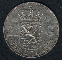 Niederlande, 2 1/2 Gulden 1961, Silber, XF - 1948-1980 : Juliana