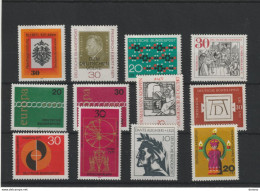 RFA 1971 Yvert 522-523 + 532-533 + 538-541 + 543 + 548-549 + 558 NEUF** MNH Cote : 10,80 Euros - Neufs