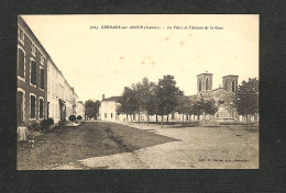 40 - GRENADE Sur ADOUR - La Place Et L'Avenue De La Gare - RARE - Autres & Non Classés