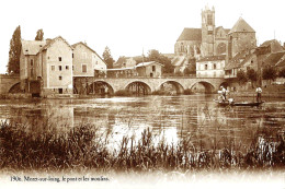 *CPA Repro - 77 - MORET SUR LOING - Le Pont Et Les Moulins En 1906 - Moret Sur Loing