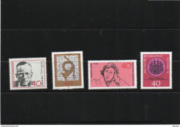 RFA 1972 Yvert 584-585 + 601-602 NEUF** MNH Cote : 5,10 Euros - Neufs