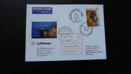Premier Vol First Flight Monaco Munchen Via Biarritz Canadair CRJ900 Lufthansa 2019 - Cartas & Documentos