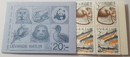 Sweden 1985 Stamp Booklet - Levande Natur WWF - Neufs
