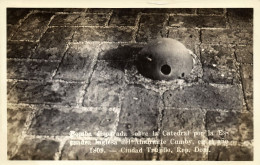 Dominican Republic, TRUJILLO, English Bomb Fell On Cathedral In 1809 (1930s) RPPC Postcard - Dominicaine (République)