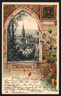 Passepartout-Lithographie Freiburg /Breisgau, Münster Im Stadtbild  - Other & Unclassified