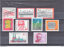 RFA 1973 Yvert 609 + 611-612 + 620-622 + 627 + 629-630 NEUF** MNH Cote : 8 Euros - Unused Stamps