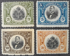 Haiti 1915 Zamor Armoiries Arms Yvert 181 182 184 186 * MH - Stamps