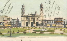 * MONTEVIDEO * LA METROPOLITANA * PLAZA CONSTITUCION * ANIMEE * COLORISEE * N° 10 * GALLI - 1905 - Uruguay