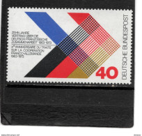 RFA 1973 Traité De Coopération Franco-allemand Yvert 603, Michel 753 NEUF** MNH - Unused Stamps