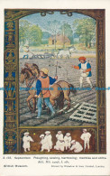 R158222 September. Ploughing Showing Harrowing Marbles And Stilts. Waterlow - Monde