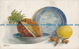 R157735 Old Postcard. Fruits And Plate. Alpha. No 1042 - Monde