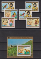 Yémen République Arabe 1980 Année De L'enfance 325-27 Et PA 171-73 + BF ** MNH - Yemen