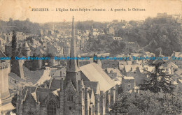 R158224 Fougeres. L Eglise Saint Sulpice. A Gauche Le Chateau. 1936 - Monde