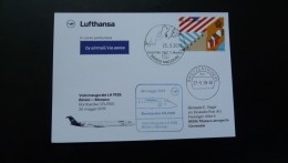 Premier Vol First Flight San Marino To Monaco Via Rimini Bombardier CRJ900 Lufthansa 2019 - Covers & Documents