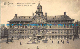 R158800 Anvers. Hotel De Ville Et Fontaine Brabo. E. Lilot. Nels - Monde