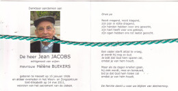 Jean Jacobs-Buekers, Hasselt 1926, 2011. Foto - Obituary Notices