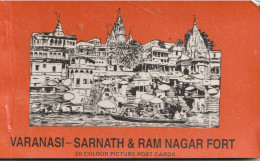 VARANASI   INDIA  CARNET DE  20 CARTES  SARNATH RAM NAGAR  FORT - Inde