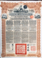 1913 - Chinese Government - Emprunt De L'Etat Chinois 5%- 20 Livre - Autres & Non Classés
