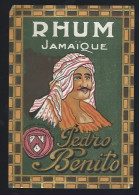 Etiquette Rhum Jamaïque Pedro Bénito - Rum