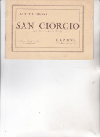 LIBRETTO  PUBBLICITARIO  AUTO.RIMESSA   SAN GIORGIO  -  GENOVA - Documents Historiques