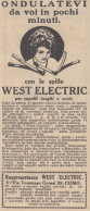 Spille Per Capelli WEST ELECTRIC - 1930 Pubblicità - Vintage Advertising - Publicités