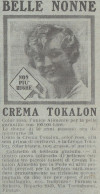 Crema TOKALON - 1930 Pubblicità Epoca - Vintage Advertising - Publicités