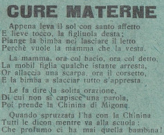 Chinina Migone - Cure Materne - 1930 Pubblicità - Vintage Advertising - Publicités
