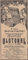 Apparecchio Portatile OLOTONAL - Pubblicità D'epoca - 1930 Old Advertising - Publicités
