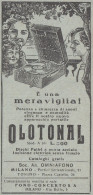 Apparecchio Portatile OLOTONAL - Pubblicità D'epoca - 1930 Old Advertising - Publicités