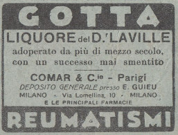 Liquore Del Dott. Laville - Pubblicità D'epoca - 1930 Vintage Advertising - Publicités