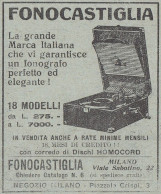 Fonocastiglia - 18 Modelli - Pubblicità D'epoca - 1930 Vintage Advertising - Publicités