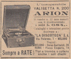 ARION Valigetta N. 200 - Pubblicità D'epoca - 1930 Vintage Advertising - Publicités