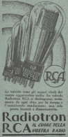 Valvole Radiotron RCA - Pubblicità D'epoca - 1930 Vintage Advertising - Publicités