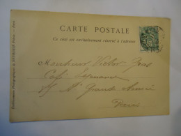 FRANCE   POSTCARDS  ABBAYE SAINT MICHEL 1903  STAMPS - Autres & Non Classés
