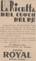 Lievito ROYAL Baking Powder - 1931 Pubblicità Epoca - Vintage Advertising - Publicités